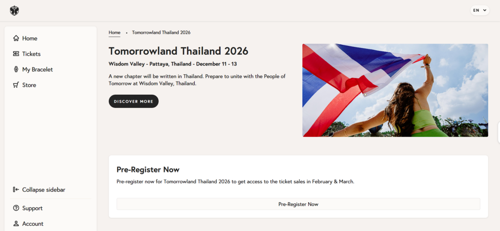 Tomorrowland Thailand 2026