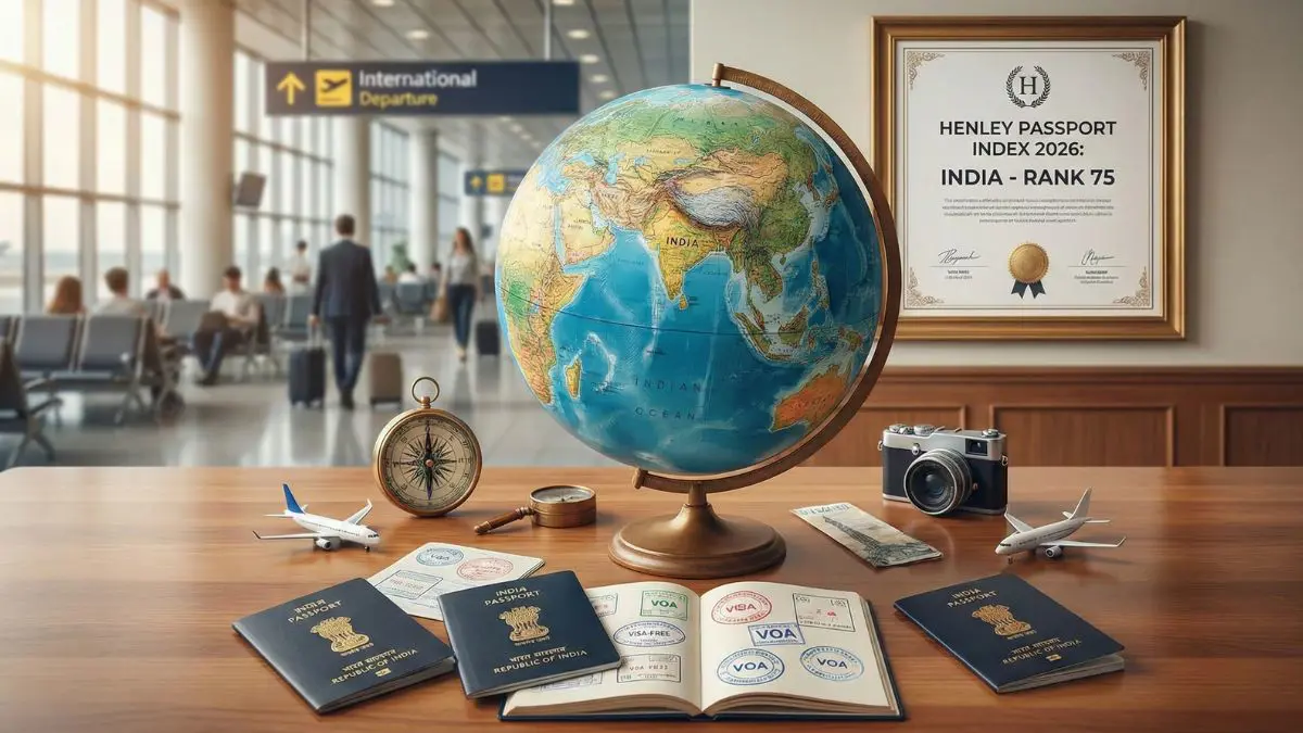 India Jumps 10 Spots to 75th in Global Passport Rankings